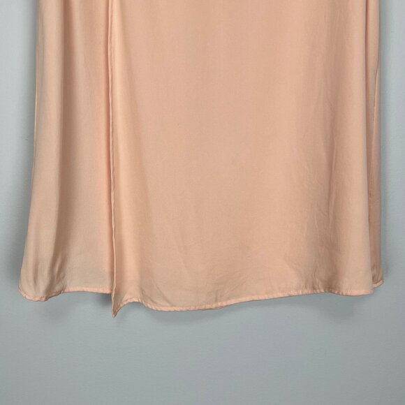 Theory Womens Maidena W Tank Silk Pink Peach Sleeveless Blouse size P PT XS - Picture 3 of 11